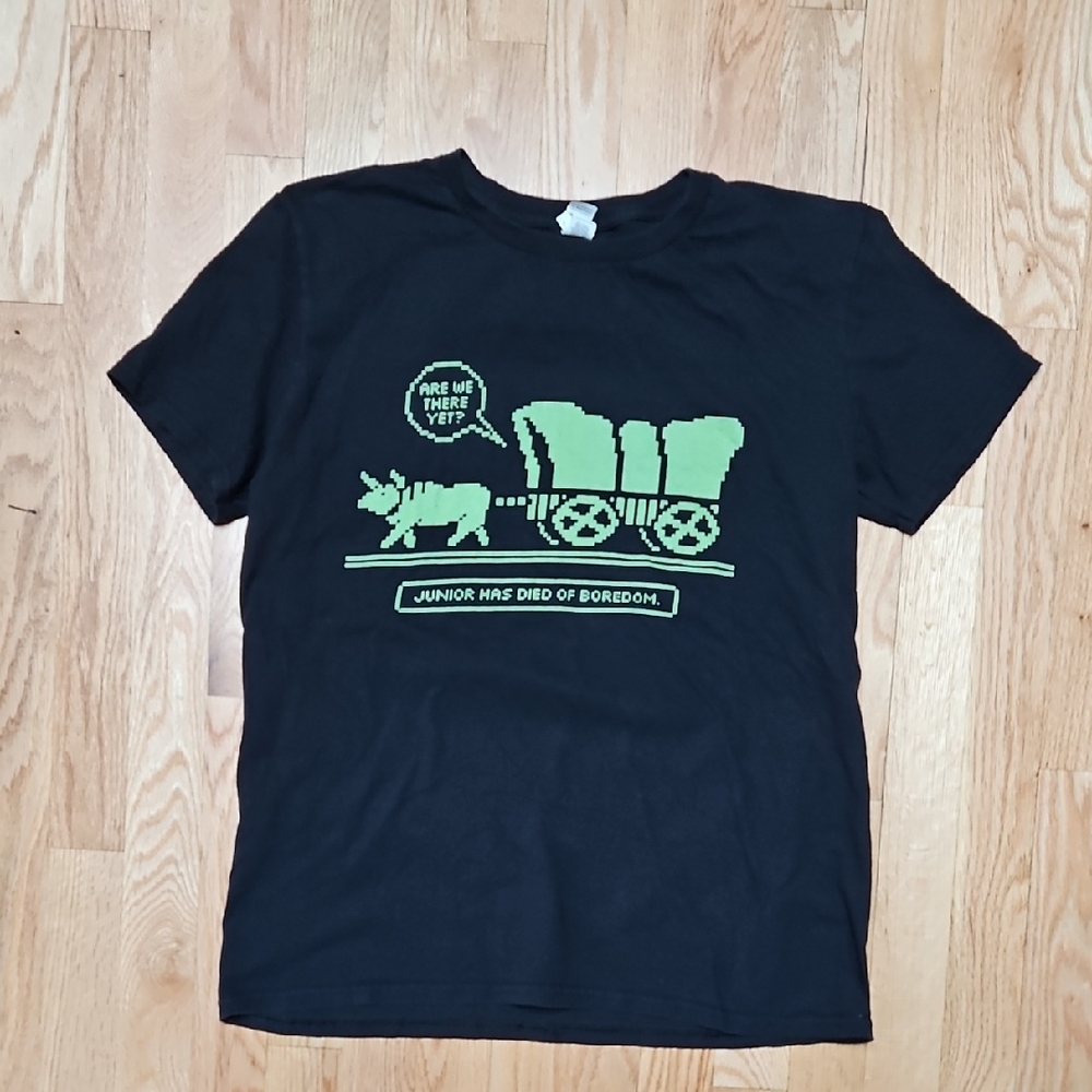 Kids Black Graphic T-Shirt